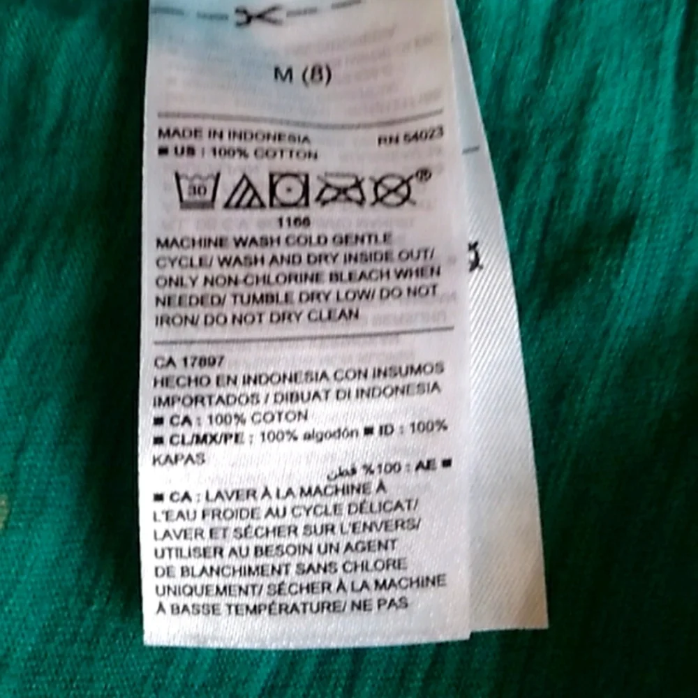 Old Navy 🏵 Girls Short Sleeve Green Blouse
